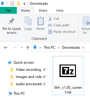 MVS TK4 system zip file of size 227 MB