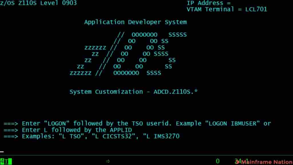 ADCD system Login screen