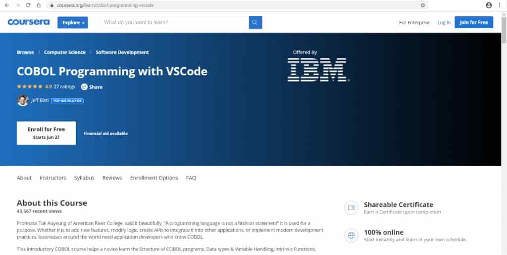 COBOL Programming with VSCODE