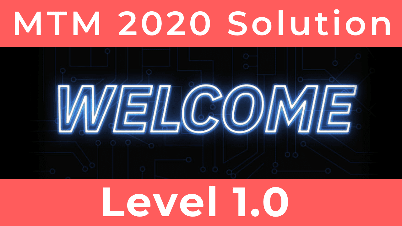 Master the Mainframe 2020 Let's Register and complete Level 1.0