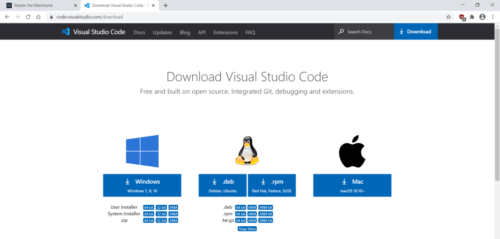Download and install Visual Studio Code